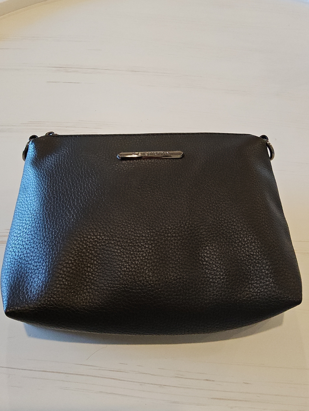 Steve Madden Black Pebbled Crossbody Bag